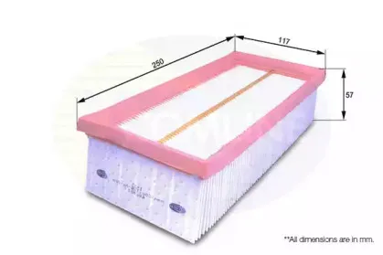 EAF591 Comline - Фільтр повітря ( аналогWA9522/LX1008/1 ) COMLINE купить