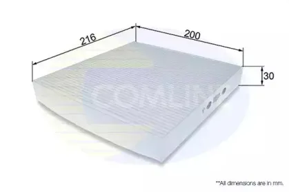 EKF264 Comline - Фільтр салону ( аналогWP9322/LA424 ) COMLINE купить