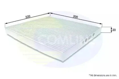 EKF187 Comline - Фільтр салону ( аналогWP9136/LA157 ) COMLINE купить