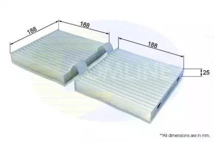 Фильтр, воздух во внутренном пространстве COMLINE купить
