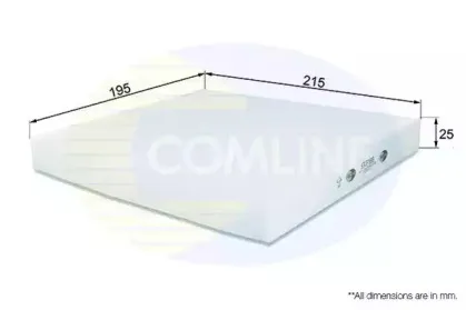 EKF188 Comline - Фільтр салону ( аналогWP9186/LA158 ) COMLINE купить