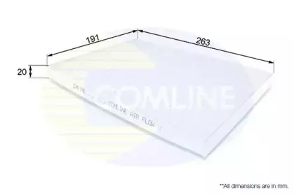 EKF191 Comline - Фільтр салону ( аналогWP9350/LA396 ) COMLINE купить