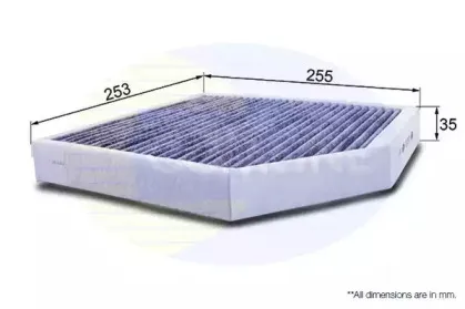 Фильтр, воздух во внутренном пространстве COMLINE купить