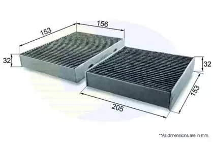 Фильтр, воздух во внутренном пространстве COMLINE купить