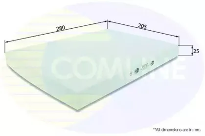 EKF112 Comline - Фільтр салону ( аналогWP6810/LA31 ) COMLINE купить