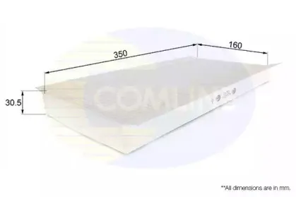 EKF113 Comline - Фільтр салону ( аналогWP6936/LA78 ) COMLINE купить