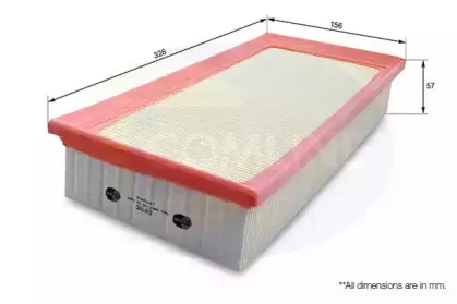 EAF005 Comline - Фільтр повітря ( аналогWA6185/LX572 ) COMLINE купить