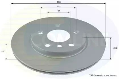 Тормозной диск COMLINE купить