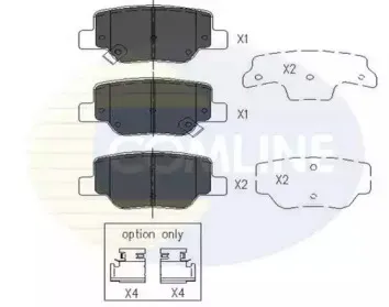 Комплект тормозных колодок, дисковый тормоз COMLINE купить