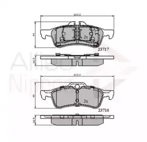 Комплект тормозных колодок, дисковый тормоз COMLINE купить