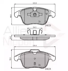Комплект тормозных колодок, дисковый тормоз COMLINE купить
