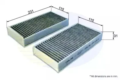 Фильтр, воздух во внутренном пространстве COMLINE купить