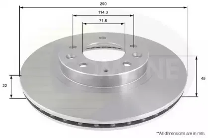 Тормозной диск COMLINE купить