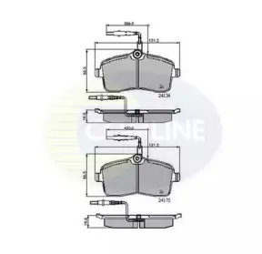 Комплект тормозных колодок, дисковый тормоз COMLINE купить