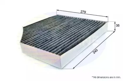 EKF106A Comline - Фільтр салону ( аналогWP9328/LAK386 ) COMLINE купить
