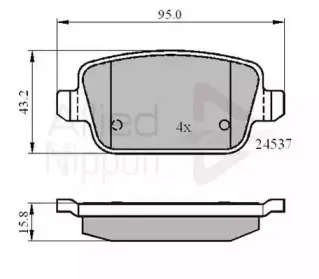 Комплект тормозных колодок, дисковый тормоз COMLINE купить