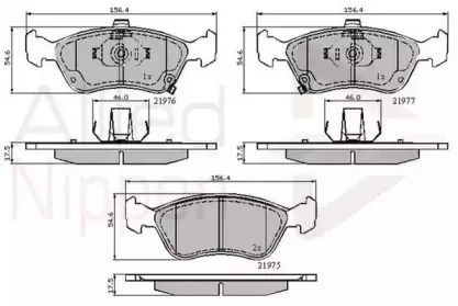 Комплект тормозных колодок, дисковый тормоз COMLINE купить
