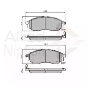 Комплект тормозных колодок, дисковый тормоз COMLINE купить