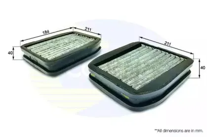 Фильтр, воздух во внутренном пространстве COMLINE купить