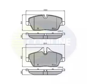 Комплект тормозных колодок, дисковый тормоз COMLINE купить
