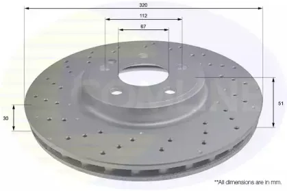Тормозной диск COMLINE купить
