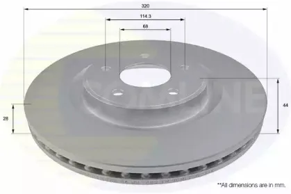 Тормозной диск COMLINE купить