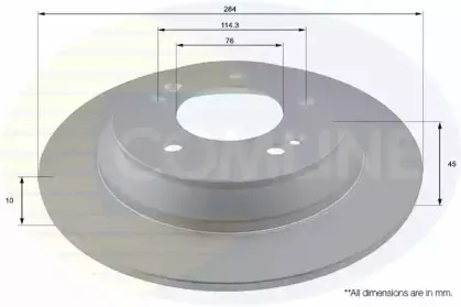 ADC2812 Comline - Диск гальмівний з покриттям COMLINE купить