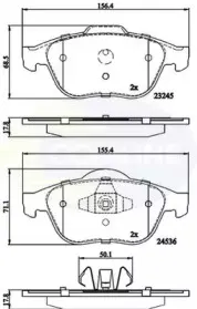 Комплект тормозных колодок, дисковый тормоз COMLINE купить