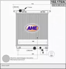 Радиатор, охлаждение двигателя AHE купить