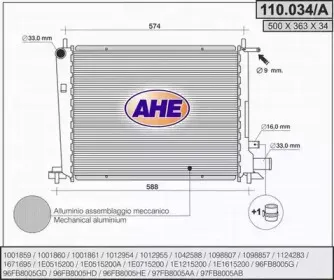 Радиатор, охлаждение двигателя AHE купить