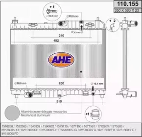 Радиатор, охлаждение двигателя AHE купить