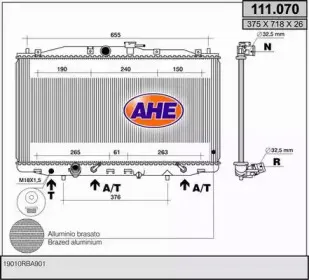 Радиатор, охлаждение двигателя AHE купить