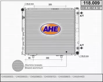 Радиатор, охлаждение двигателя AHE купить