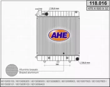 Радиатор, охлаждение двигателя AHE купить