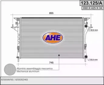 Радиатор, охлаждение двигателя AHE купить