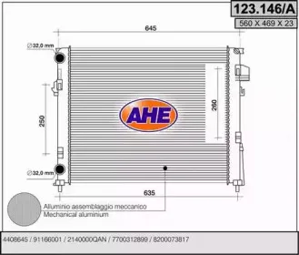 Радиатор, охлаждение двигателя AHE купить