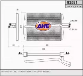Теплообменник, отопление салона AHE купить