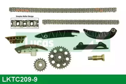Комплект цели привода распредвала LUCAS ENGINE DRIVE купить