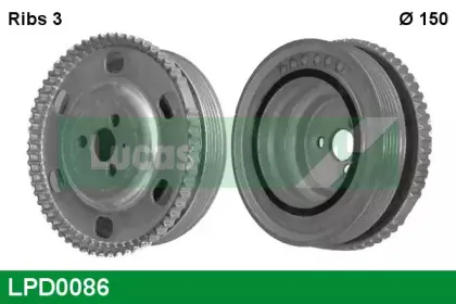 Ременный шкив, коленчатый вал LUCAS ENGINE DRIVE купить