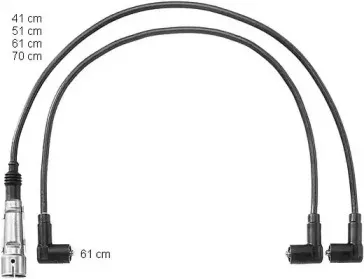 Комплект кабелів запалювання SEAT CORDOBA/IBIZA / SKODA FELICIA / VW CADDY/GOLF/POLO CHAMPION купить