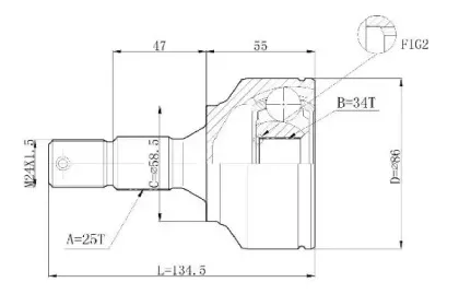 Шарнирный комплект, приводной вал STATIM купить