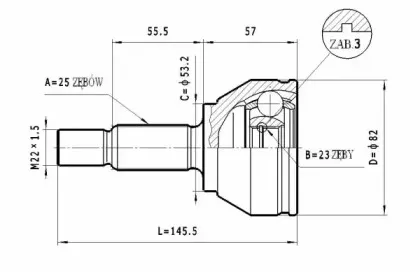 Шарнирный комплект, приводной вал STATIM купить