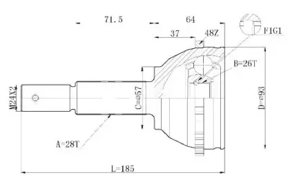 Шарнирный комплект, приводной вал STATIM купить