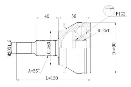 Шарнирный комплект, приводной вал STATIM купить