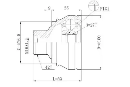 Шарнирный комплект, приводной вал STATIM купить