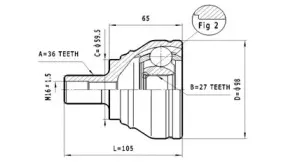 Шарнирный комплект, приводной вал STATIM купить