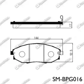 Комплект тормозных колодок, дисковый тормоз SpeedMate купить
