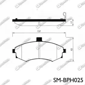 Комплект тормозных колодок, дисковый тормоз SpeedMate купить