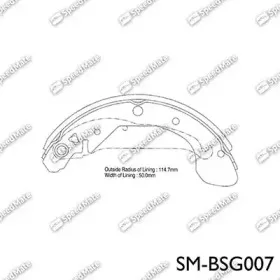 Комплект тормозных колодок SpeedMate купить