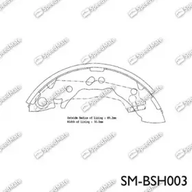 Комплект тормозных колодок SpeedMate купить